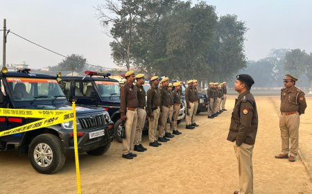 पुलिस अधीक्षक ने साप्ताहिक परेड का किया निरीक्षण ,जवानों को आपात स्थिति से निपटने के लिए दंगा निरोधक उपकरणों का कराया अभ्यास