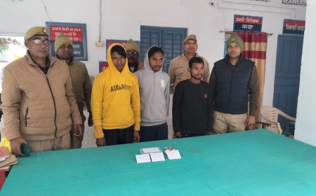 रामपुर कारखाना पुलिस ने चोरी के माल बरामद करते हुए  03 अभियुक्तों को किया गिरफ्तार