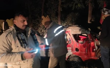 कैबिनेट मंत्री डॉ संजय निषाद के काफिले की एक गाड़ी हुई दुर्घटनाग्रस्त ,6 के घायल होने की सूचना