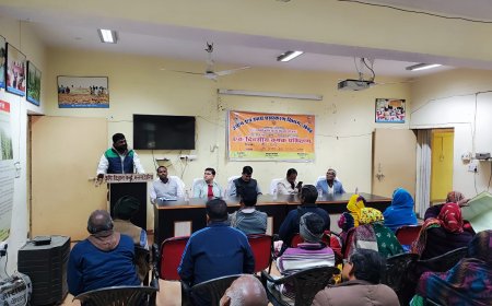 कृषक प्रशिक्षण कार्यक्रम में चयनित 50 किसानों को कृषि विज्ञान केंद्र में दिया गया प्रशिक्षण