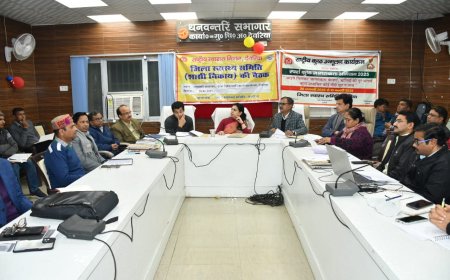 जिला स्वास्थ्य समिति शासी निकाय की हुई बैठक 