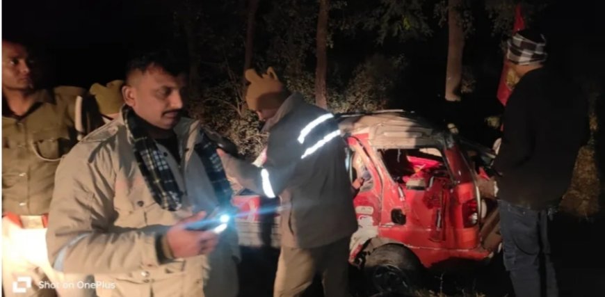 कैबिनेट मंत्री डॉ संजय निषाद के काफिले की एक गाड़ी हुई दुर्घटनाग्रस्त ,6 के घायल होने की सूचना