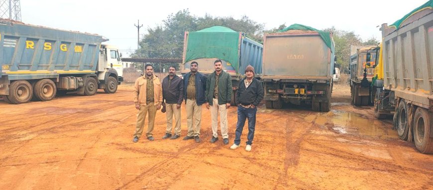अवैध रेत परिवहन के खिलाफ बड़ी कार्रवाई