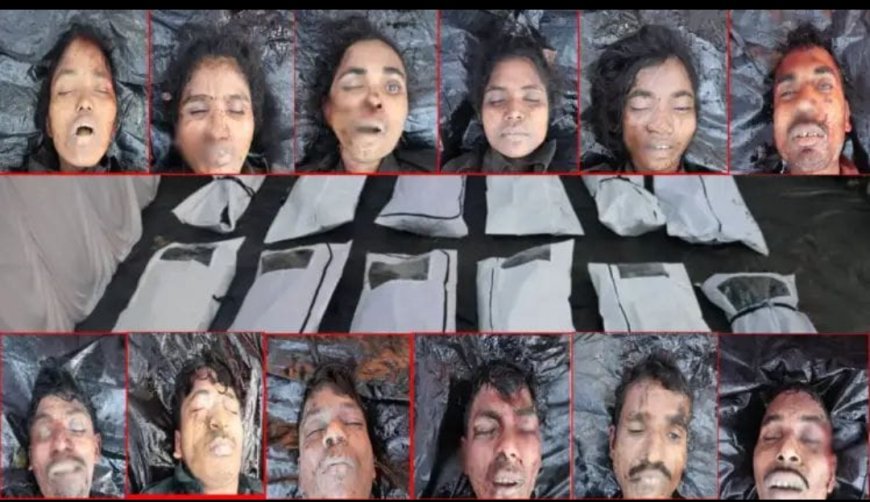 सुरक्षा बलों से मुठभेड़ में 12 नक्सली ढेर, हथियार बरामद