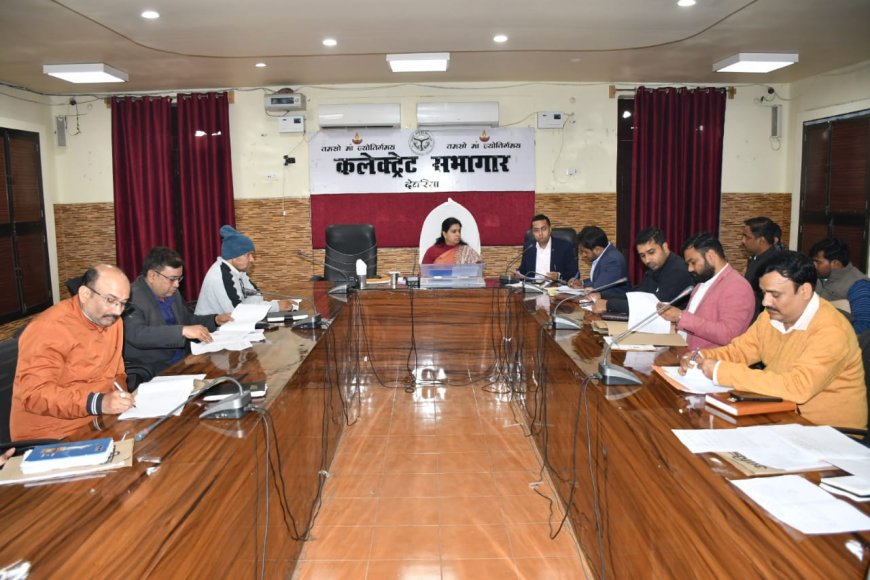 डीएम की अध्यक्षता में जिला नगरीय विकास अभिकरण की हुई समीक्षा बैठक