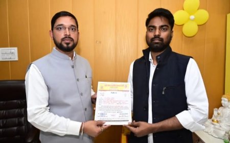 राघवेन्द्र द्विवेदी को मिली सुभासपा मुख्य प्रदेश प्रवक्ता की जिम्मेदारी