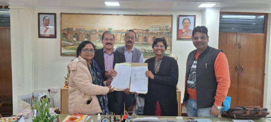 पीयू कौशल विकास केंद्र ने किया उप्र कौशल विकास के साथ एमओयू