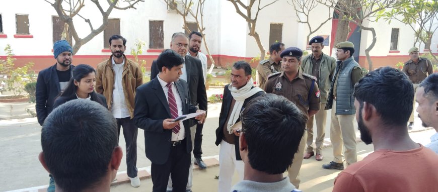 सचिव/अपर जिला जज ने किया जिला कारागार का औचक निरीक्षण