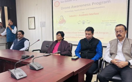 पूर्वांचल विश्वविद्यालय में ड्रोन जागरूकता कार्यक्रम का हुआ आयोजन