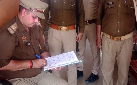 पुलिस अधीक्षक देवरिया के निर्देशन में पुलिस द्वारा चलाया गया बैंक चेकिंग अभियान
