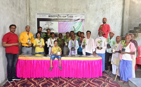 अंतरराष्ट्रीय वन दिवस पर ग्राम बढ़या बुजुर्ग में हुआ वृक्षारोपण कार्यक्रम, किसानों को आर्थिक सशक्तिकरण का दिया संदेश