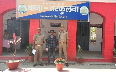 देवरिया जिले की थाना तरकुलवा पुलिस ने दुष्कर्म के आरोपी को किया गिरफ्तार