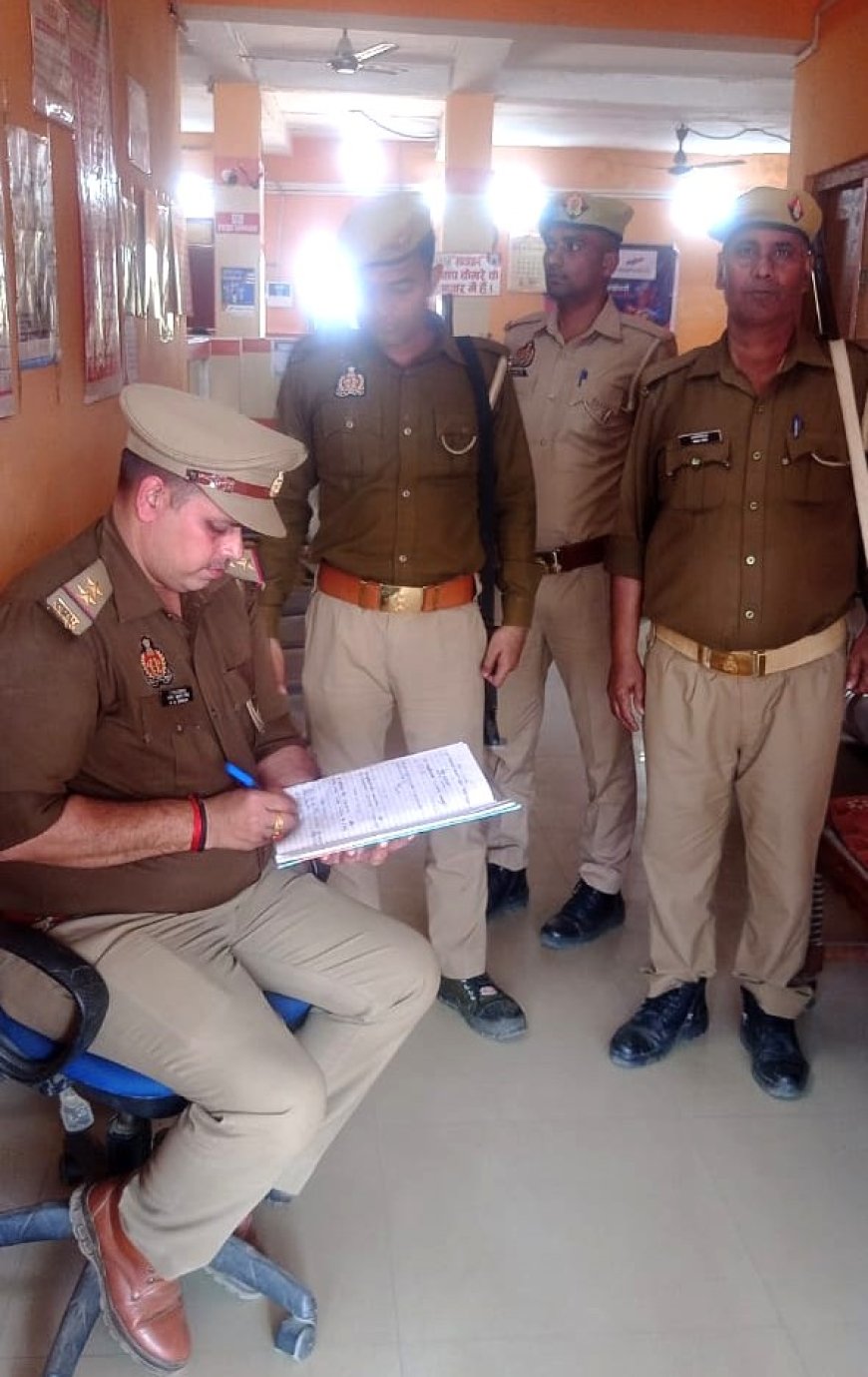 पुलिस अधीक्षक देवरिया के निर्देशन में पुलिस द्वारा चलाया गया बैंक चेकिंग अभियान