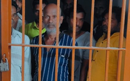 पुलिस टीम ने बगीचे में जुआ खेल रहे 08 को किया गिरफ्तार