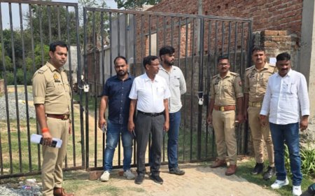 एसडीएम न्यायालय ने विवादित जमीन को किया कुर्क, पुलिस की मौजूदगी में मजिस्ट्रेट ने किया सील