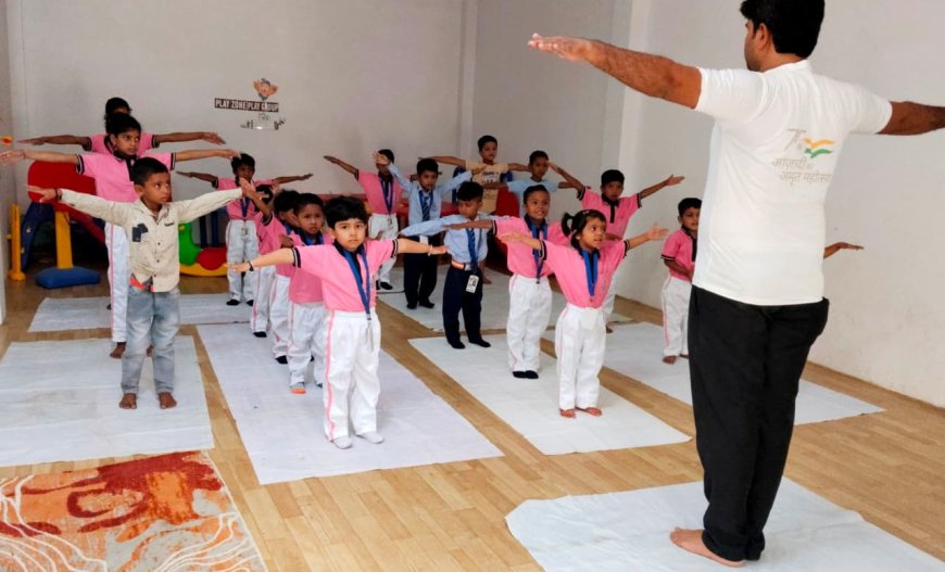 बच्चों मे शारिरिक व मानसिक विकास के लिए उपयोगी है योगाभ्यास-कुलदीप पाण्डेय