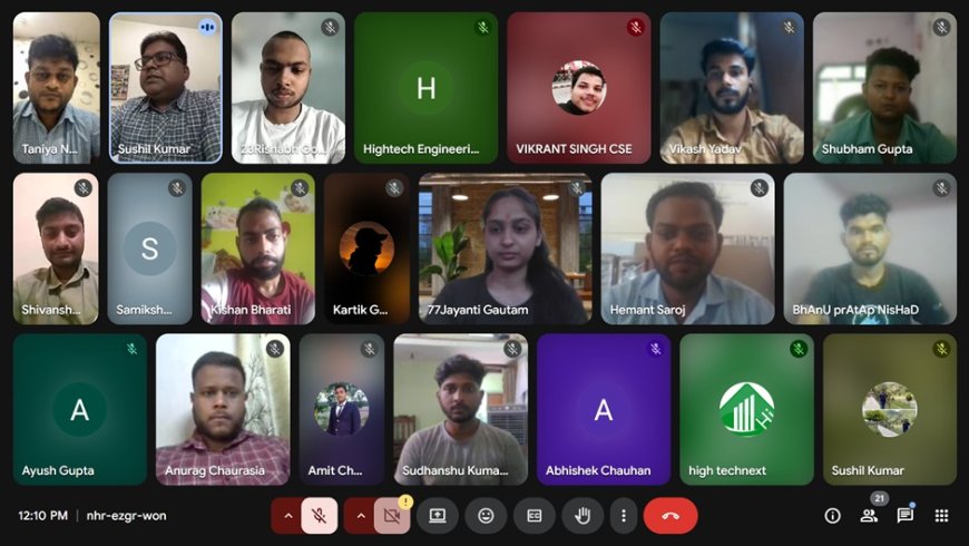 पीयू में हाई-टेकनेक्स्ट की ऑनलाइन प्लेसमेंट ड्राइव