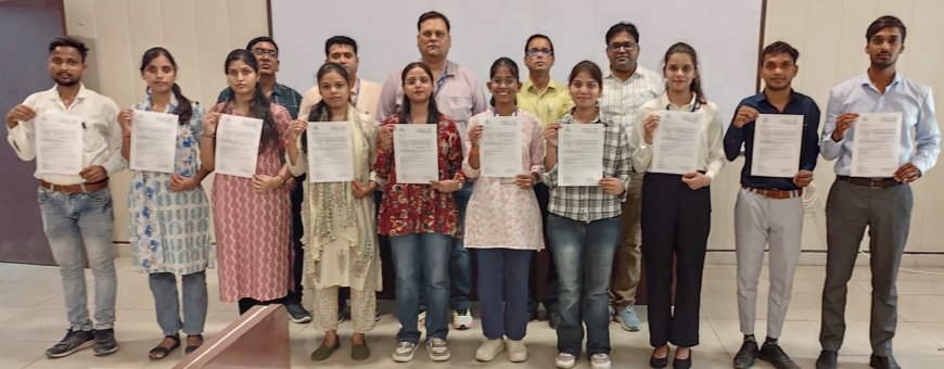 जुबिलेंट फूडवर्क्स लिमिटेड में पीयू के 10 छात्रों का चयन