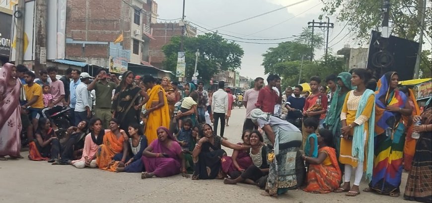 मारपीट में घायल युवक की ईलाज के दौरान मौत , सड़क जाम कर किया गिरफ्तारी की मांग