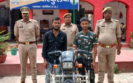 थाना तरकुलवा पुलिस टीम ने चोरी की घटना का किया सफल अनावरण