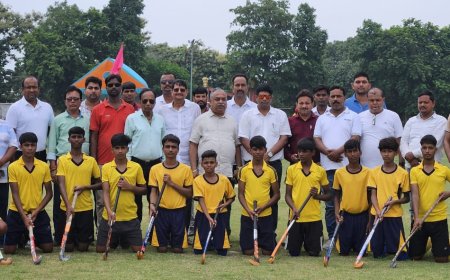 14 वर्षीय बालकों की जिला स्तरीय हॉकी प्रतियोगिता सम्पन्न