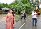 लगातार बारिश से जनजीवन अस्त-व्यस्त, देवरिया जिलाधिकारी दिव्या मित्तल जगह जगह पहुंच कर जाना हाल 