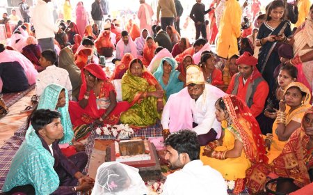 सामूहिक विवाह में 415 जोड़ो हुए एक दूजे के
