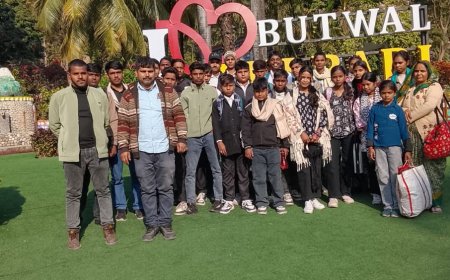 शैक्षिक भ्रमण यात्रा में एम जी पब्लिक स्कूल सिधुआ के बच्चों ने जानी नेपाली संस्कृति 