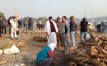 वरिष्ठ पत्रकार धर्मेन्द्र नारायण दुबे (टाटा जी) को अश्रुपूरित अंतिम विदाई, पुत्र ने दी मुखाग्नि