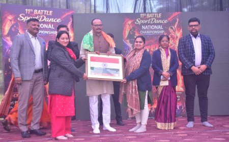 राष्ट्रीय बैटल डांस स्पोर्ट्स प्रतियोगिता का भव्य शुभारंभ उप मुख्यमंत्री बृजेश पाठक ने किया 