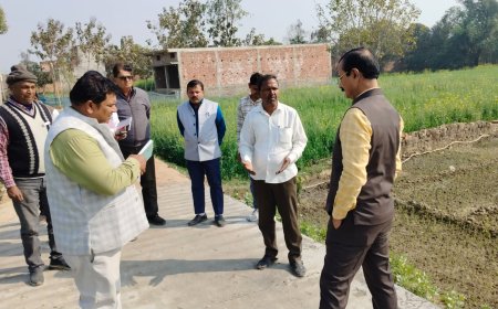 पोखरभिंडा में मनरेगा कार्यों का निरीक्षण, अनियमितताओं पर कार्रवाई के निर्देश