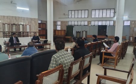 राष्ट्रीय लोक अदालत की सफलता के लिए समस्त विभागों के साथ की गयी प्री-ट्रायल बैठक