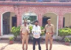 मंदिर में चोरी का एक आरोपी गिरफ्तार देवी के आभूषण नहीं हुआ बरामद