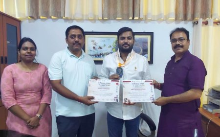 कराटे में ऋत्विक त्रिपाठी ने जीता सिल्वर मेडल