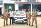 देवरिया में अंतराज्यीय शराब तस्कर गिरफ्तार, भारी मात्रा में पकड़ी गई शराब 
