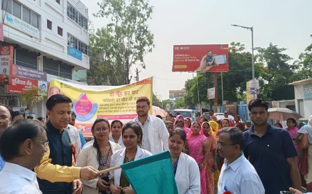 राष्ट्रीय पल्स पोलियो अभियान के तहत निकाली गई जागरूकता रैली 