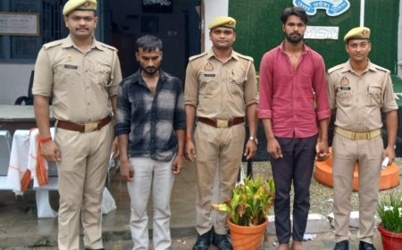 पुलिस ने अवैध तमंचा, एम्प्लीफायर और साउण्ड मिक्सर के साथ 02 अभियुक्त गिरफ्तार 