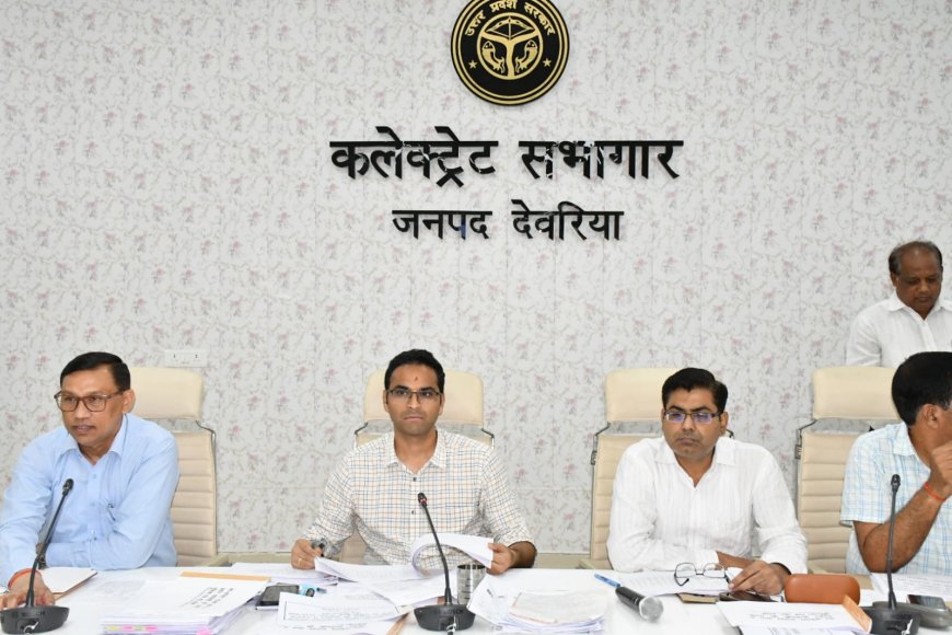 राजस्व वसूली एवं कर-करेत्तर की समीक्षा को लेकर डीएम ने की बैठक 