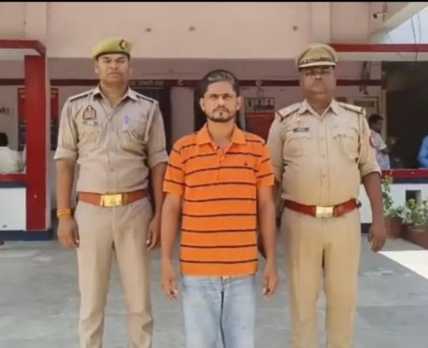 कट्टा दिखाकर रंगदारी मांगने और पूर्व चेयरमैन पर हमले का आरोपी गिरफ्तार, लालगंज पुलिस की कार्रवाई में देशी तमंचा बरामद
