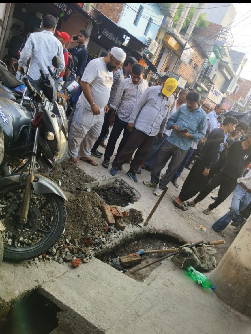 बिना अनुमति सड़क खोदने से बिजली आपूर्ति बाधित, बड़ा हादसा टला