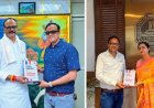 फ्रांस में बसे वाराणसी के लाल नितिन श्रीवास्तव ने उप-मुख्यमंत्री को भेंट की अपनी पुस्तक, IMS में छात्रों के लिए दान की 20 किताबें