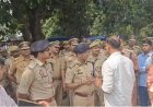 आरएसएस कार्यकर्ता रामेश्वर तिवारी की हत्या मामले में लापरवाही बरतते पर थाना प्रभारी समेत चार पुलिसकर्मी निलंबित