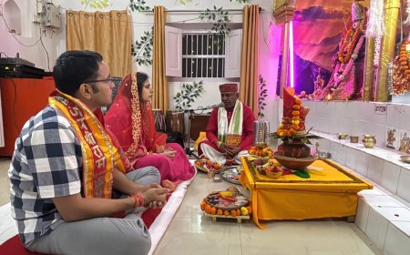 पुलिस लाइन में विधि-विधान से हुई कलश स्थापना
